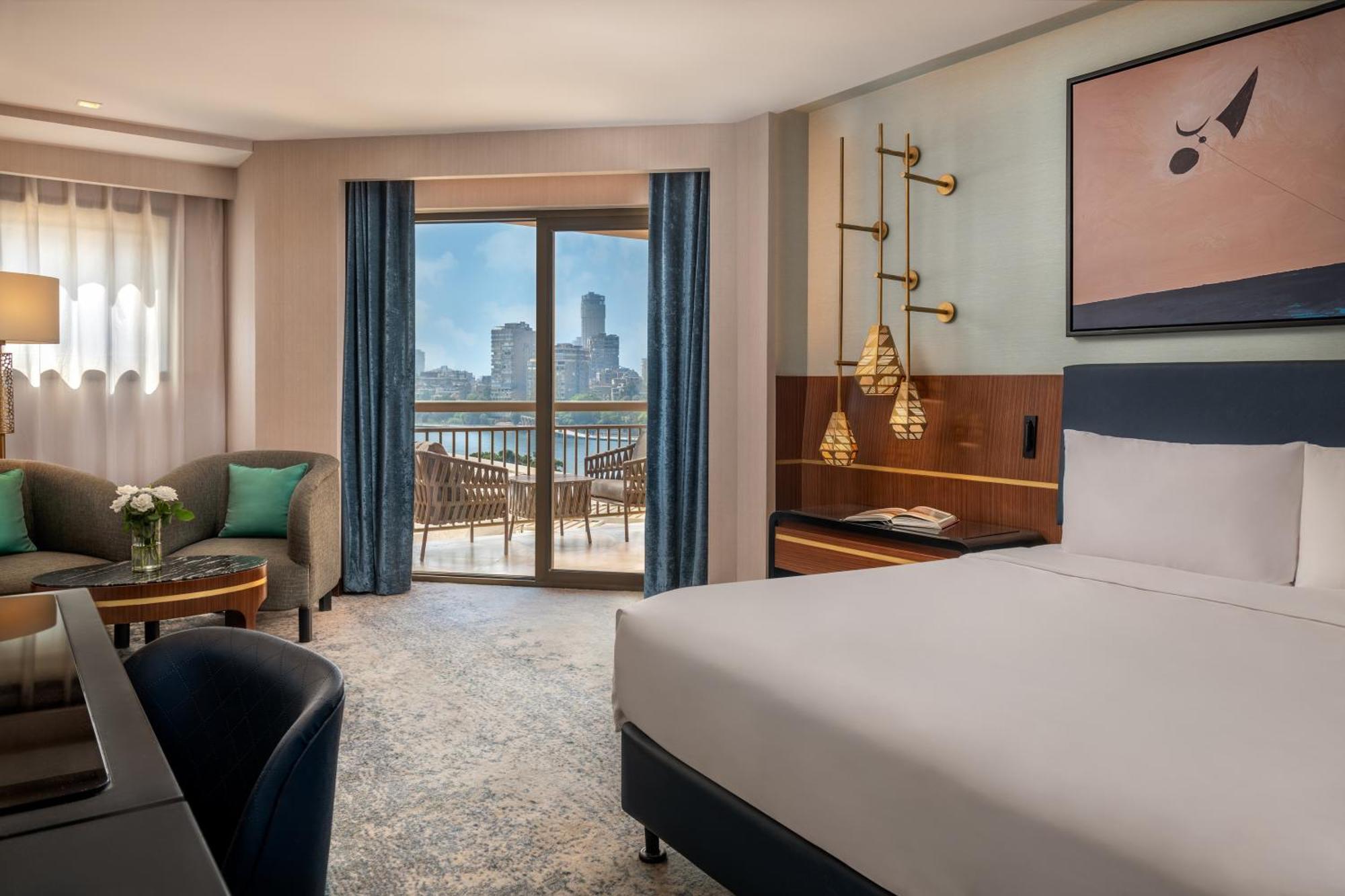 콘라드 카이로 호텔&카지노 외부 사진 A guest room at the hotel